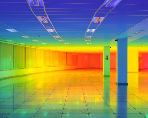 step inside a rainbow with liz west's immersive color landscape