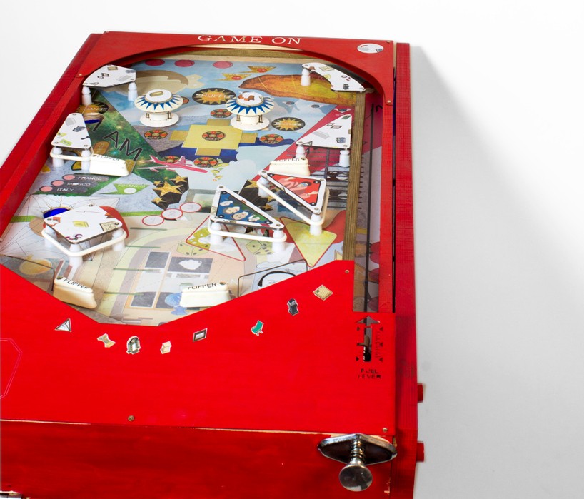 sabrina morreale's pinball machine contains an architectural landscape