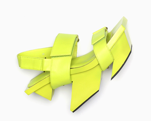 issey miyake + united nude join forces for 'rock' and 'wrap' shoes