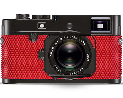 rolf sachs + leica's M-P grip camera is wrapped in ping-pong rubber