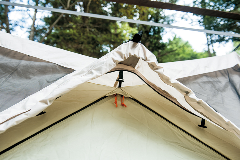 snow peak sky nest tent designboom