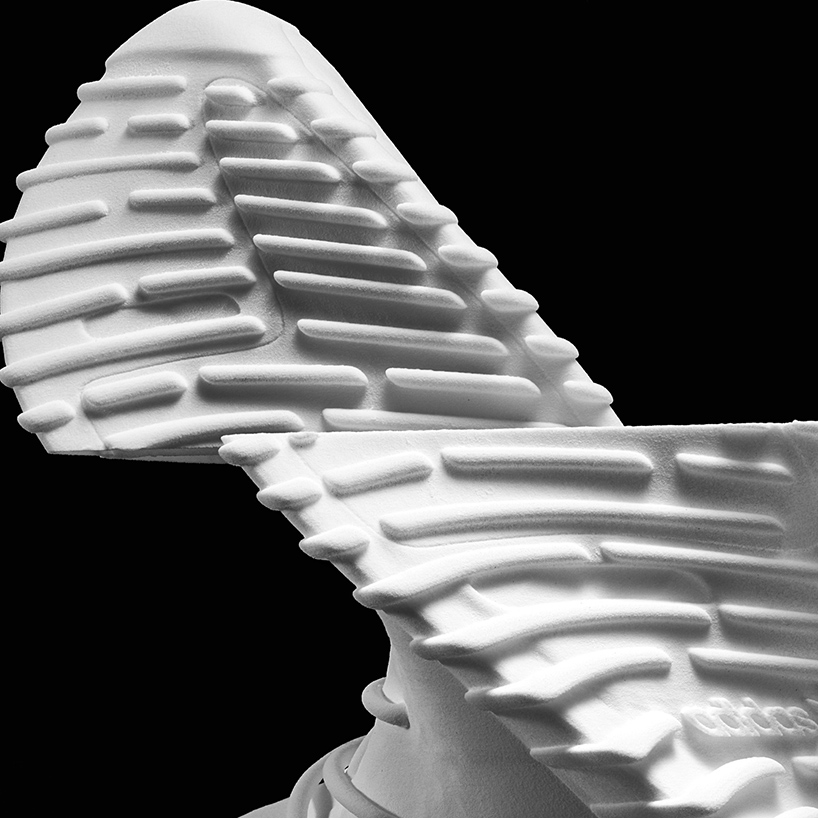 shane griffin 3D prints a glitched-out yeezy boost sculpture