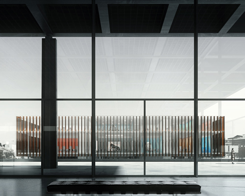 REX's proposed museum of the 20th century is a counterpoint to mies' berlin landmark