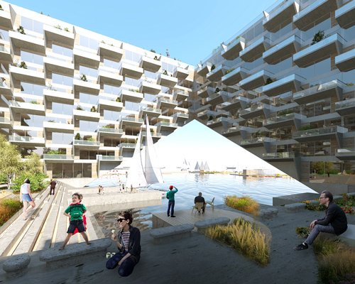 bjarke ingels group + barcode architects to build floating 'sluishuis' in amsterdam