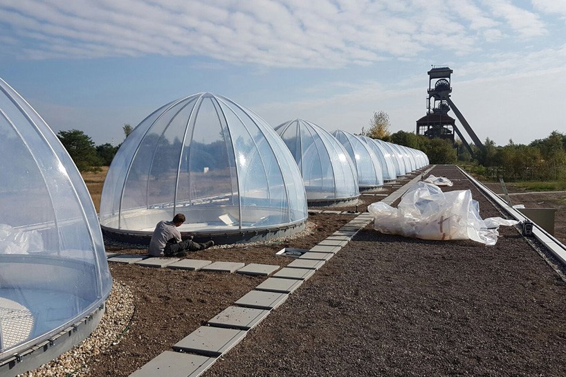 buitink technology ETFE domes belgium designboom 