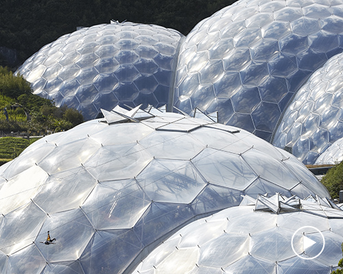 new eden project video by grimshaw explores the world's biggest greenhouse