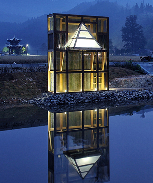 mirrored sight shelter by li hao recreates the story of longli, china