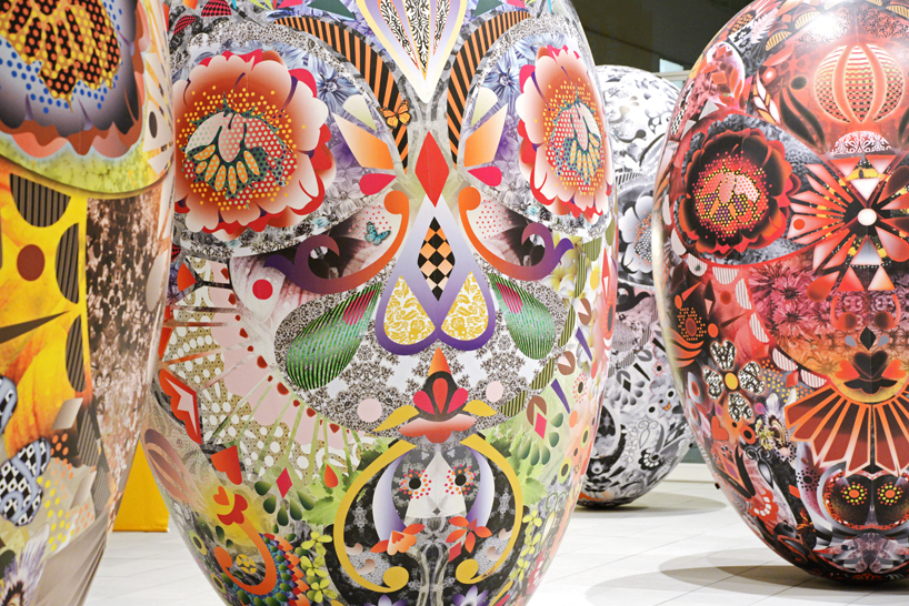 marcel wanders inflatable egg-shaped objects OPAM japan designboom