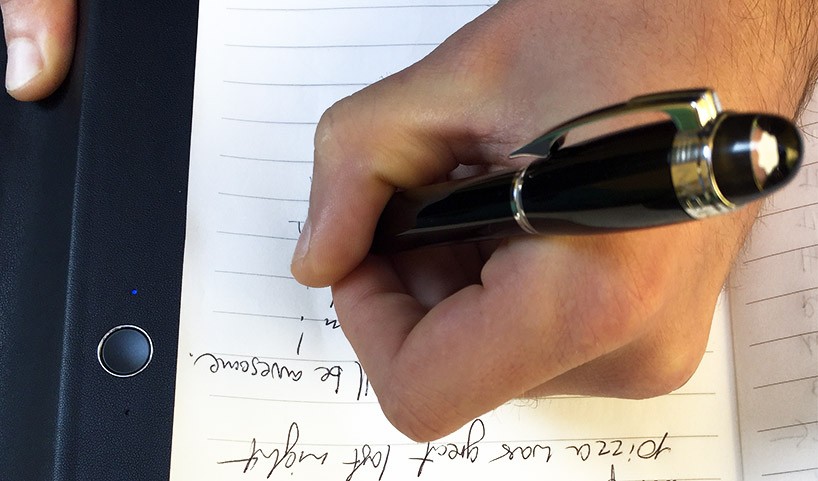 montblanc augmented paper designboom