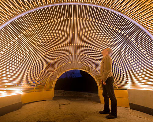 nicole larkin sites luminous landmark near sydney's bondi beach