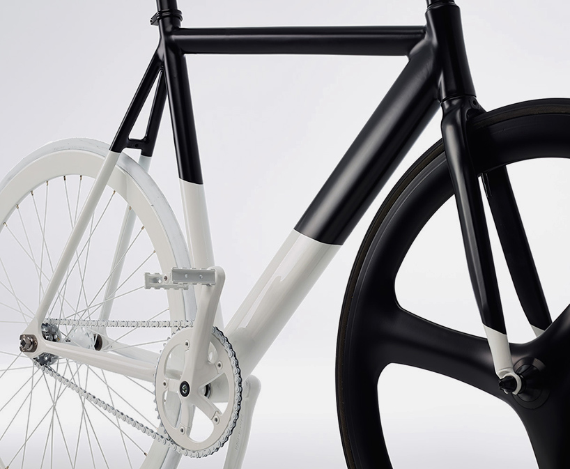 eltipo graphic black white fixie bicycle designboom