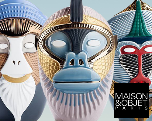 elena salmistraro's playful ape-like creatures for bosa at maison et objet