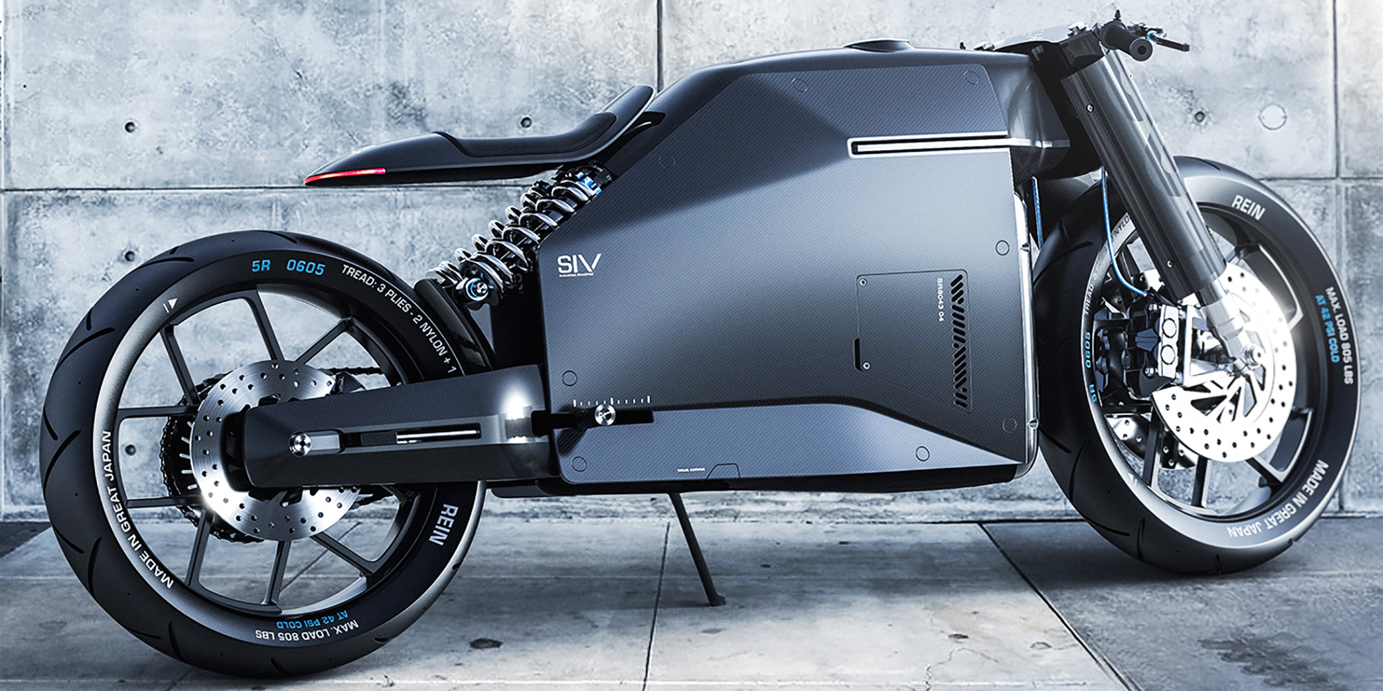 samurai carbon fiber motorcycle concept great japan