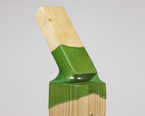 micaella pedros' joining bottles project uses shrunken plastic bottles as a bonding material