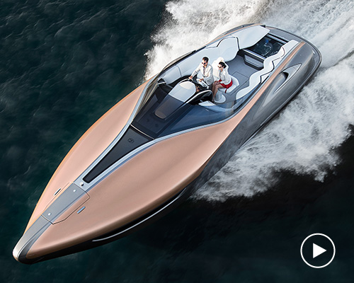 LEXUS sport yacht concept brings luxury car design to the watercraft