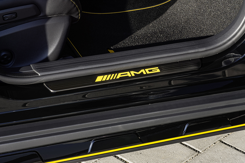 mercedes benz GLA AMG 45 4MATIC Yellow designboom