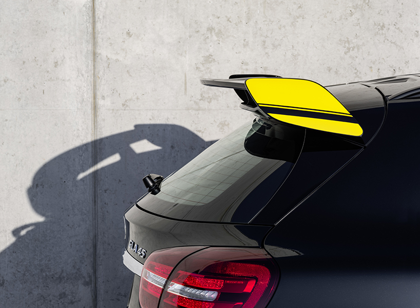 mercedes benz GLA AMG 45 4MATIC Yellow designboom