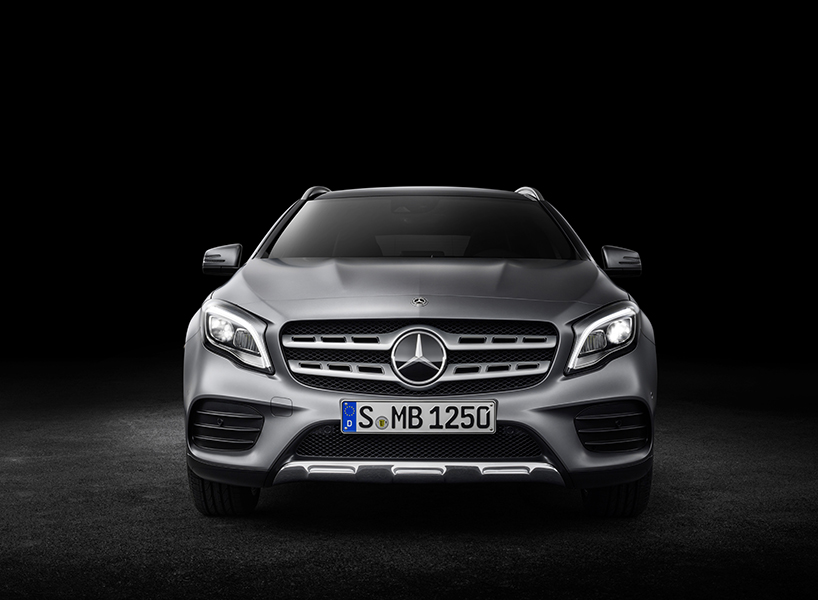 mercedes benz GLA AMG 45 4MATIC Yellow designboom