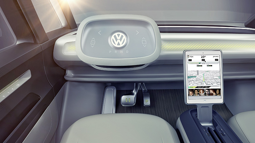 volkswagen I.D. BUZZ volkswagen ID BUZZ concept self driving electric campervan designboom