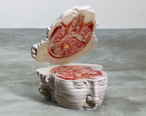 cao hui's dissected classical sculptures turn solid stone into fleshy forms