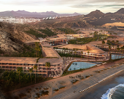 sordo madaleno arquitectos proposes zigzagging forms for coastal complex in mexico