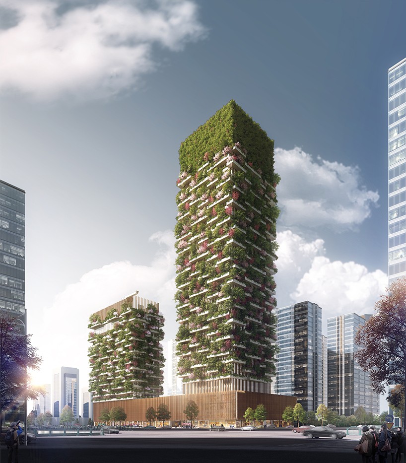 vertical forest tower in china designboom
