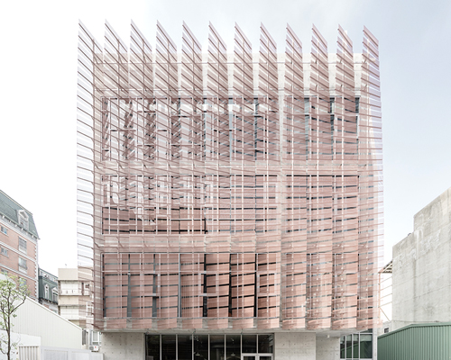 MAYU architects installs feather-like façade to church in taiwan