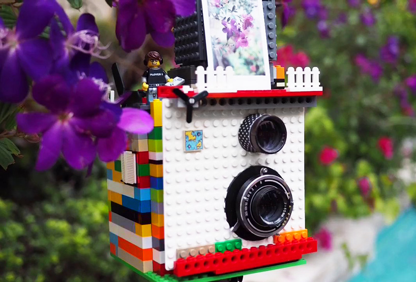 twin lens LEGO camera prints instant pictures with a click of a brick