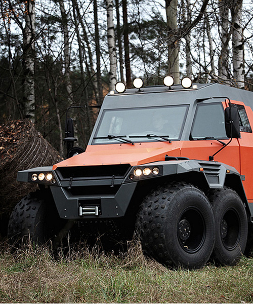 the avtoros shaman 8x8 is an amphibious allterrain vehicle