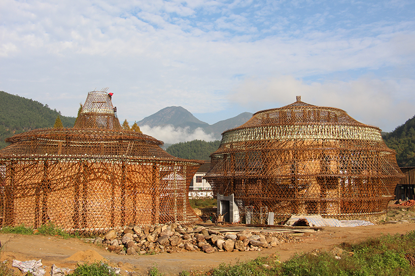 anna heringer bamboo biennale hostels designboom