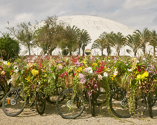 fleet of flower bicycles by azuma makoto take to the streets of são paulo