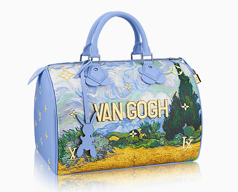 jeff koons X louis vuitton: masterpieces meet metallic monograms, leather and gold