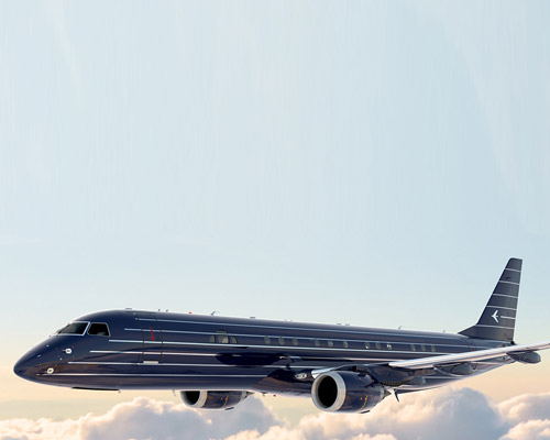 the embraer manhattan is an art deco-inspired business jet