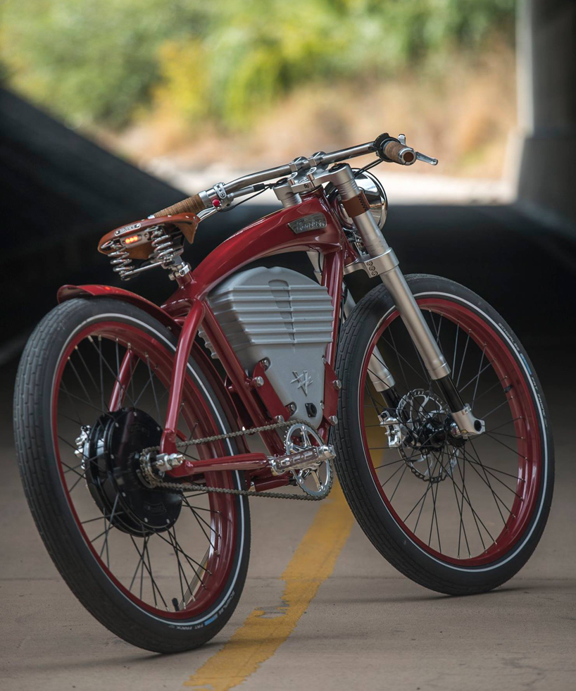 vintage electric tracker bicycle fuses modern luxury with classic styling