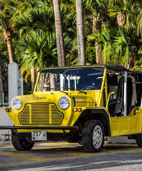 MOKE turns 1960's car into an electric beach buggy