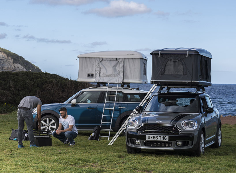 autohome designs a roof tent for the MINI countryman