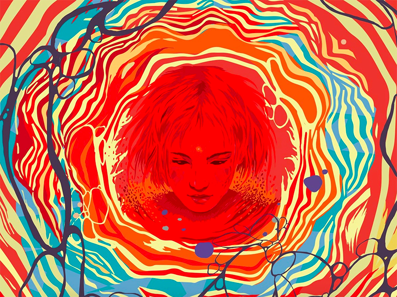 travel down the rabbit hole in hungarian artist benze's endlessly looping animation - 5