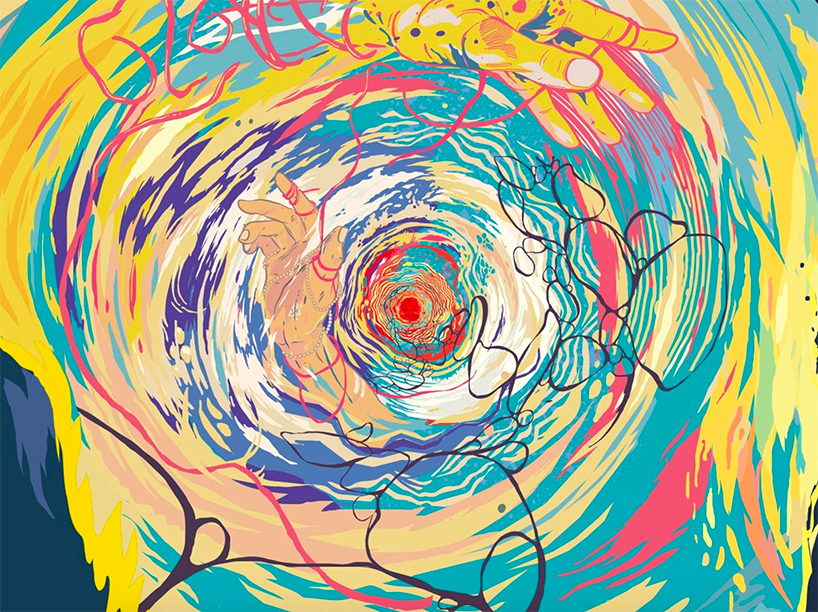travel down the rabbit hole in hungarian artist benze's endlessly looping animation - 4