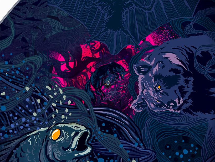 travel down the rabbit hole in hungarian artist benze's endlessly looping animation - 2