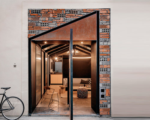 voids filled with recycled brick characterise linehouse’s herschel office in shanghai