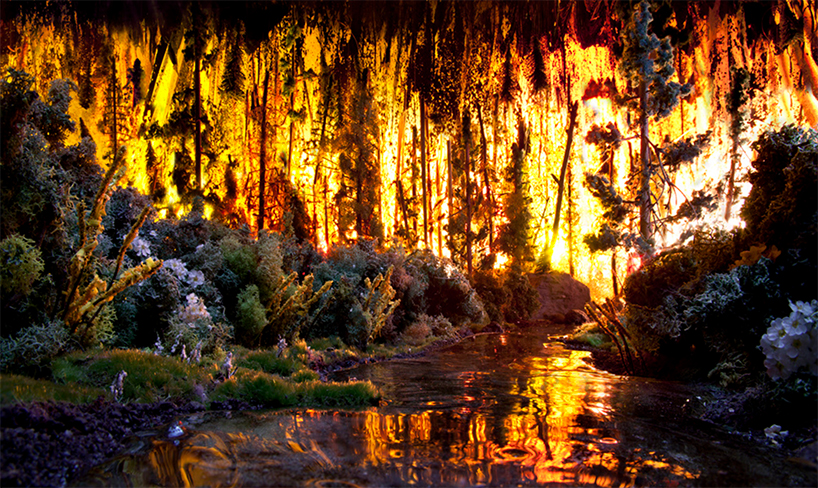 matthew albanese crafts a moving miniature landscape using humble household materials - 6