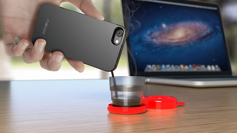 The Mokase Phone Cover Turns Your Smartphone Into A Portable Espresso Maker