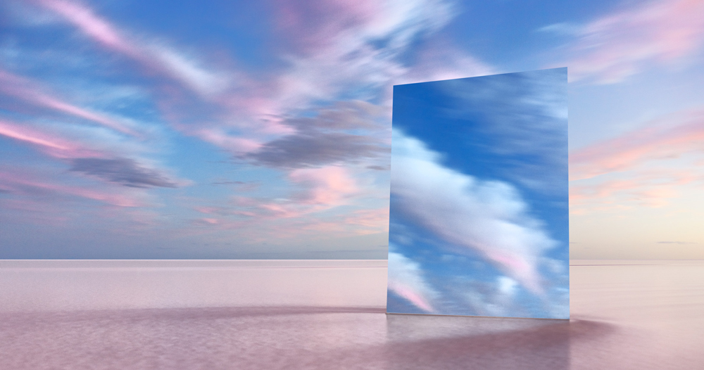 Contact Page screen design idea #269: murray fredericks’ mirrored salt lake landscapes are surreal and sublime