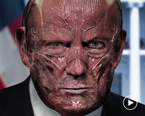 shocking portraits explore what world leaders would look like with their skin removed