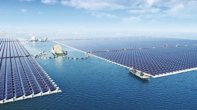 the world's largest floating solar plant starts producing power in huainan, china