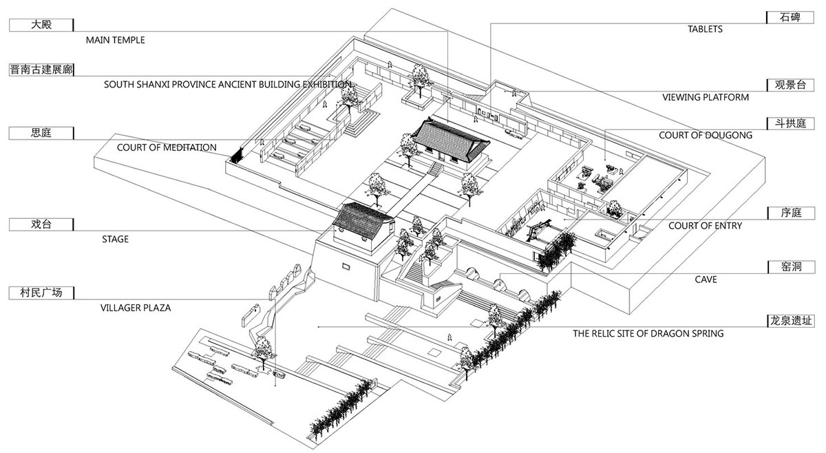 URBANUS revitalizes and reorganizes ancient taoist temple in northern china - 11