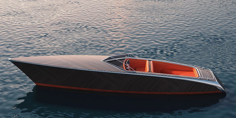 the zebra is an electric wooden boat for silent sea rides