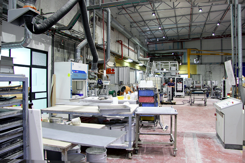 caesarstone factory visit designboom