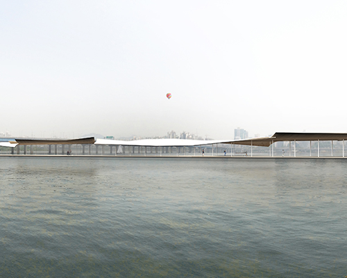 cheungvogl's new seoul ferry terminal will feature continuous waving roof