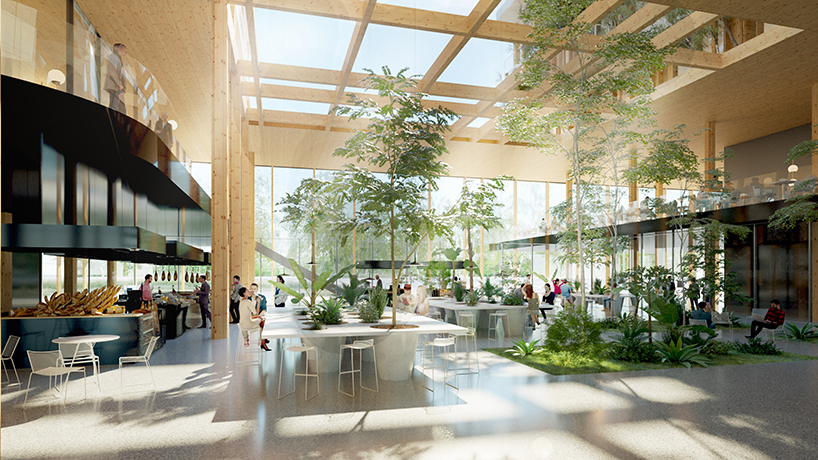 laisne roussel nanterre arboretum wooden office campus paris 